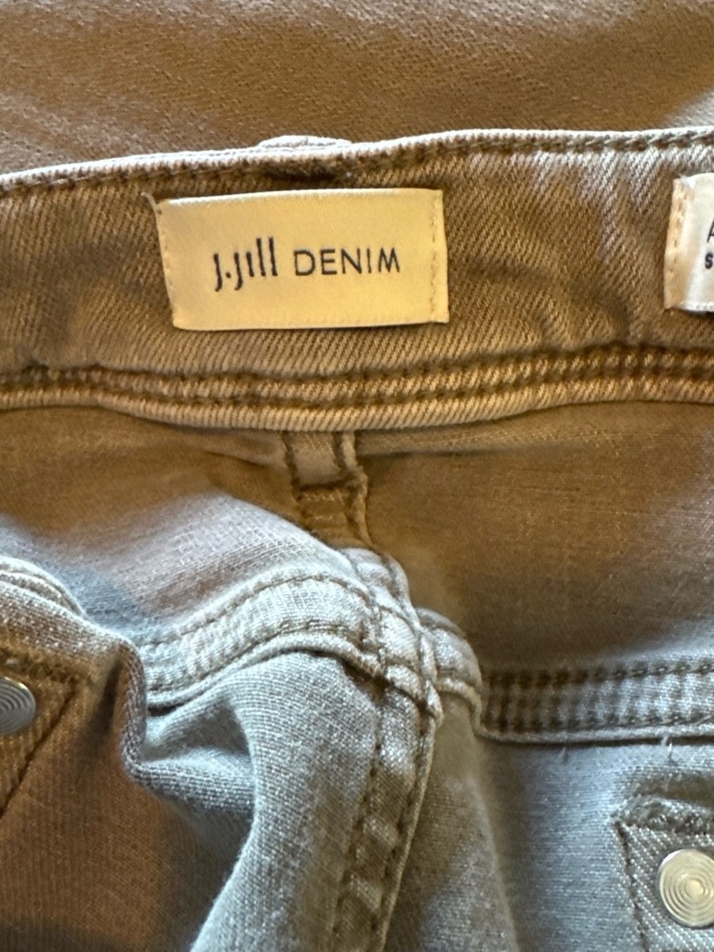 J. Jill Slim Ankle Jeans in Light Taupe